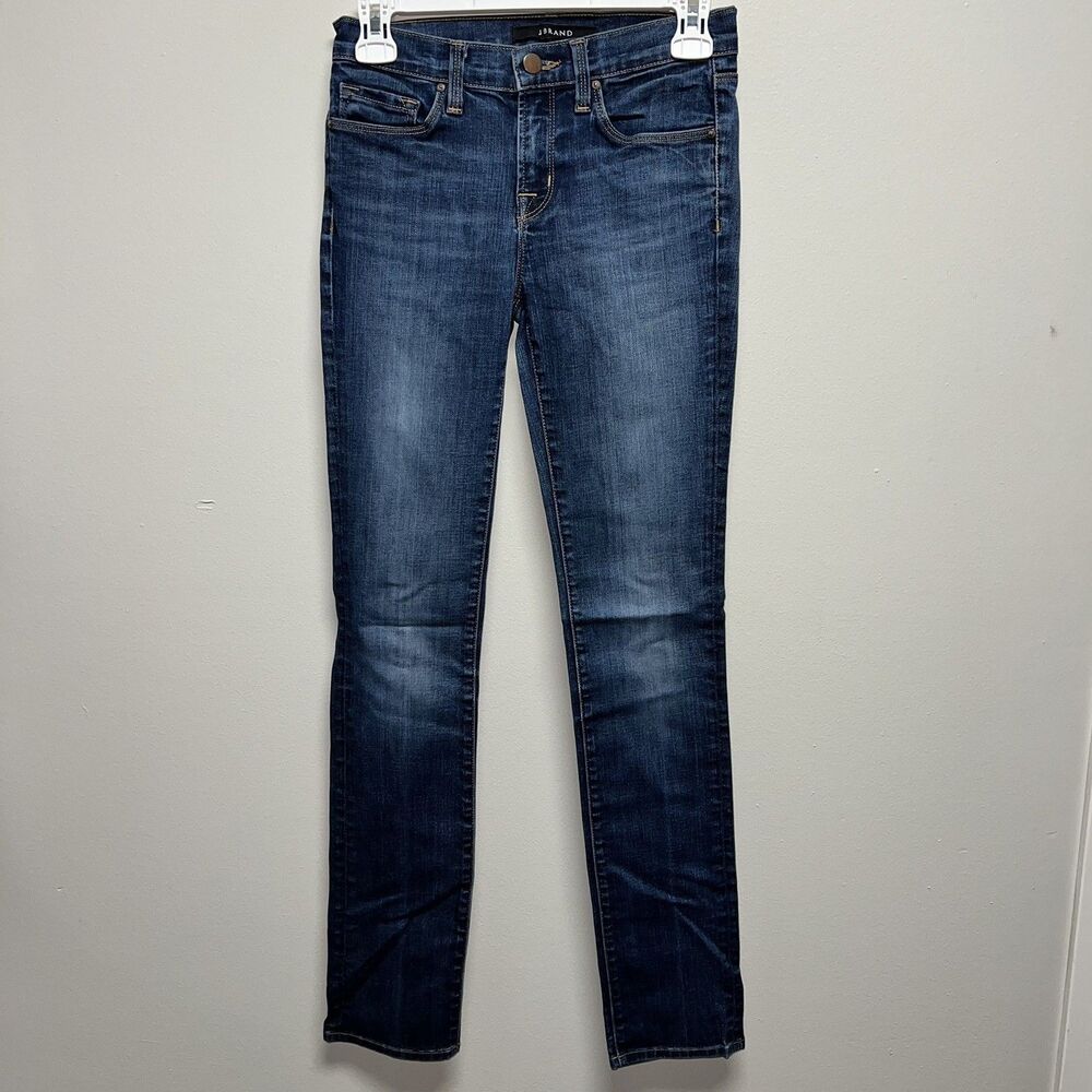 J Brand Jeans Pipe Skinny Women Size 25 Dark Vintage Denim Stretch Dark Indigo
